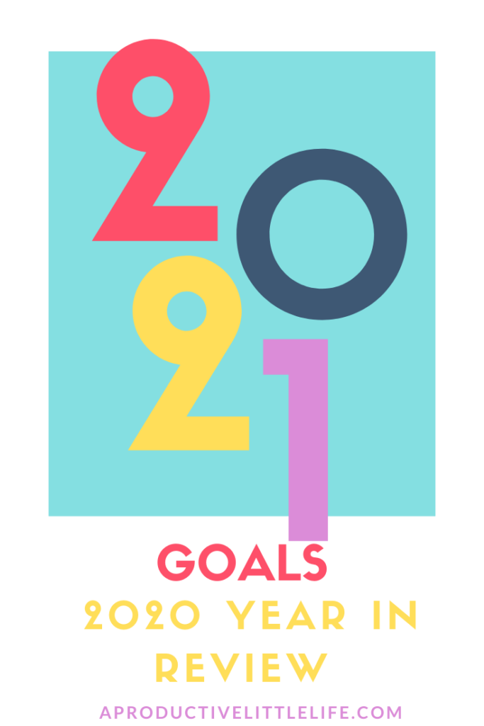 I am ready for 2021 but first before I do my next year's goals, I have to reflect on 2020. 