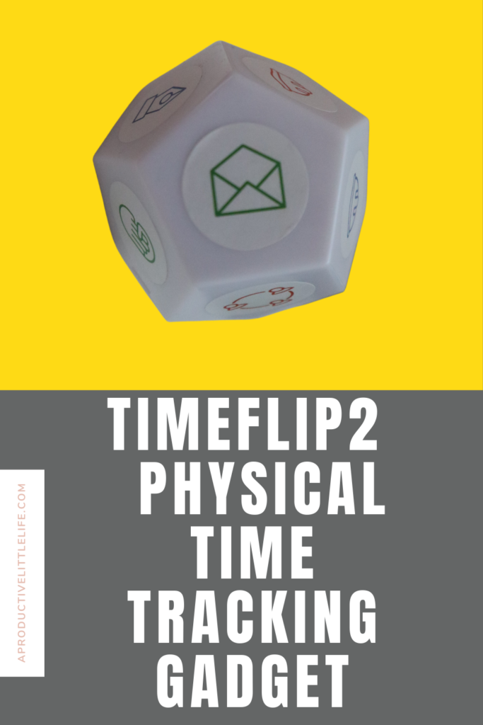 time tracking tool that tracks your time by flipping it to the side you want to track 