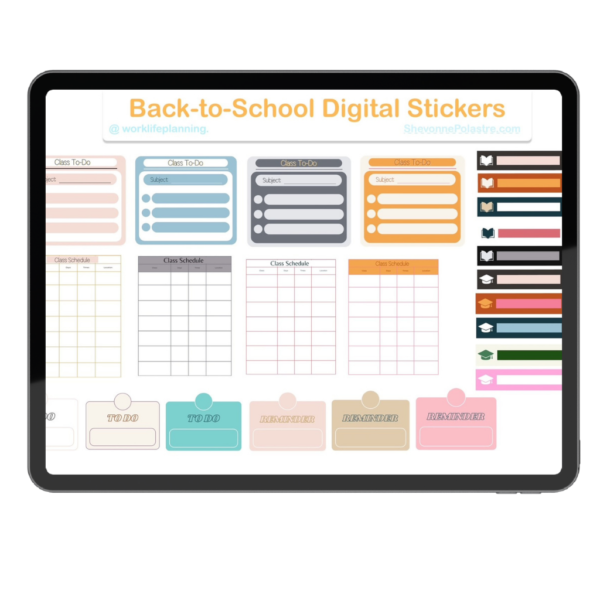 Digital Planner Stickers for College & Grad Students: Boost Productivity - Image 3