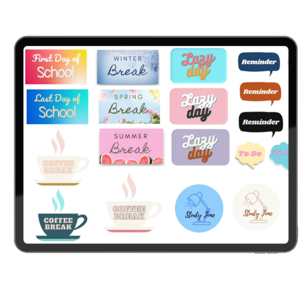 Digital Planner Stickers for College & Grad Students: Boost Productivity - Image 4