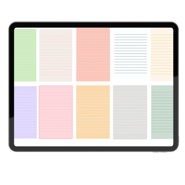 Pastel Functional Digital Stickers for Goodnotes & Planners - Image 3