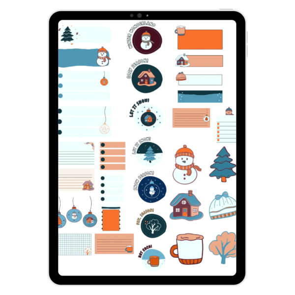 Winter Tech Digital Sticker Pack | IT Professional Planner Stickers | Goodnotes and Individuals PNGs - Image 6